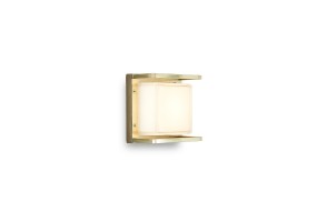 Sieninis / lubinis šviestuvas ICE CUBIC NATURAL BRASS 3405